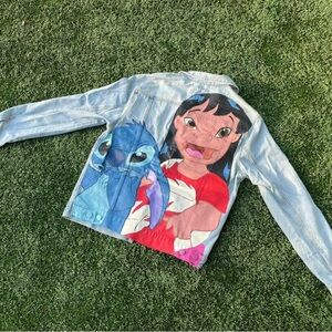 Custom Design Disney Stich Denim Jacket
